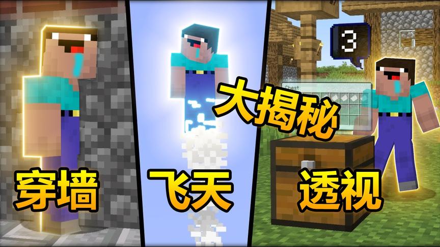 我的世界：揭秘透视飞行穿墙的奥秘！生存玩家也可以做到！