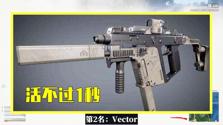 吃鸡小讲堂：秒杀3级甲最快的武器，Vector仅排第2，它只需0.4S！