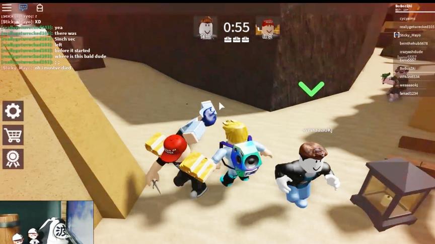 roblox“沉静刺客”波波仔解说：这小红帽刺客好厉害！一刀两个！