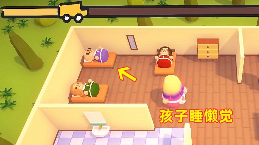送熊孩子上学！孩子睡懒觉没赶上校车，这下只能走路去学校了