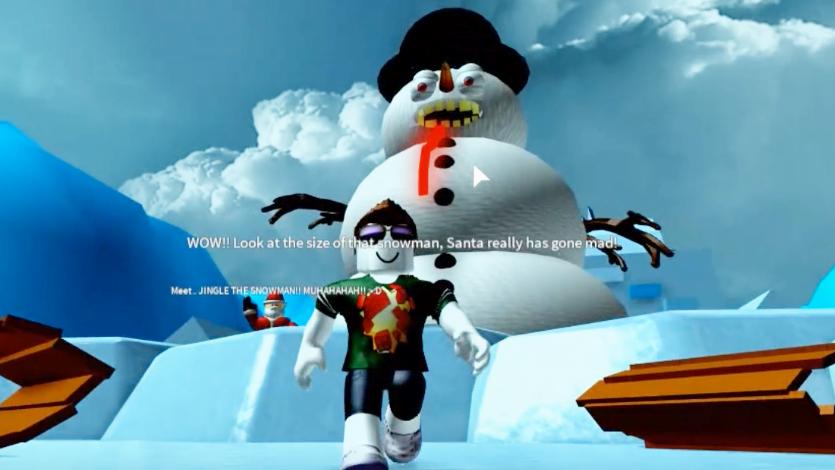 波波仔解说 roblox 逃离圣诞老人：邪恶的圣诞老人召唤了邪恶雪人
