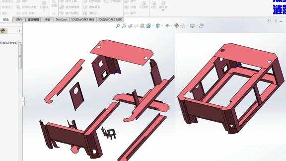 solidworks绘图:钣金特殊拼接角的图纸处理及制作方法,转展开图
