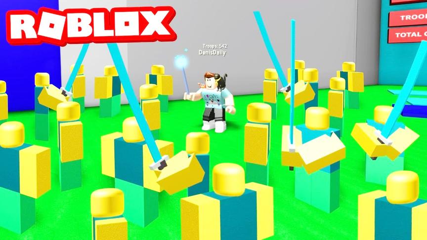 小飞象解说 Roblox军队模拟器 开局只有一根棍！一个人的军队？