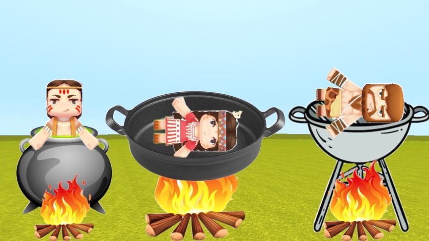 迷你世界：小伙伴让你用炸弹炸我，准备了一口大锅，把你炖了！