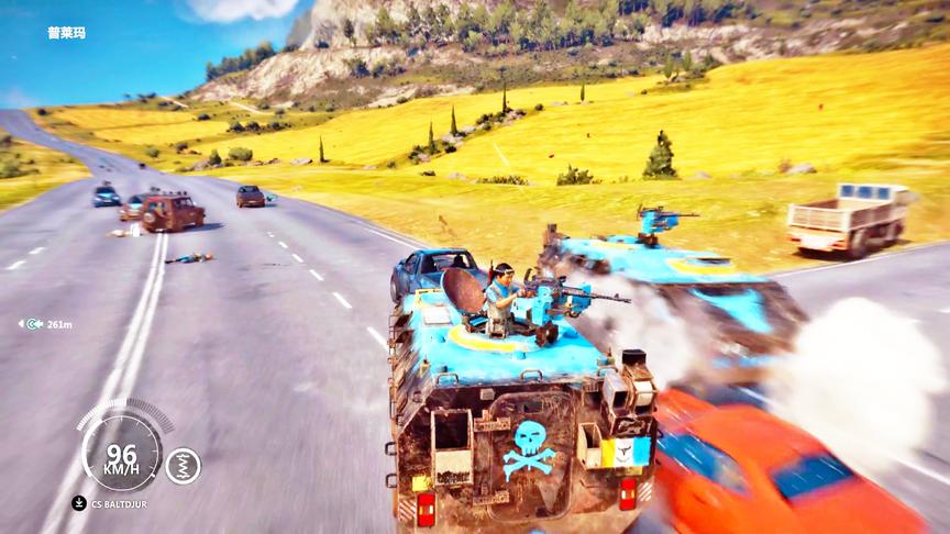 小林解说：水陆两用的装甲车，标配妹子这配置无敌！