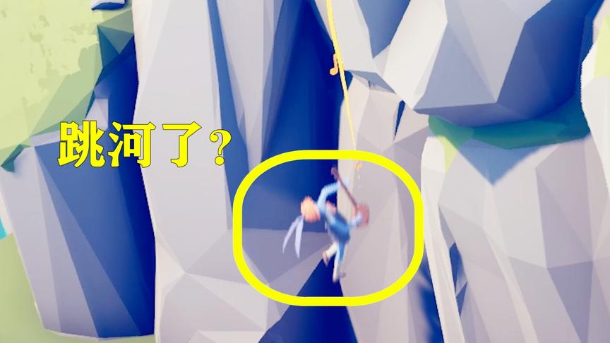 全面战争模拟器：有趣的关卡，农民手无寸铁，其中一个还跳河了