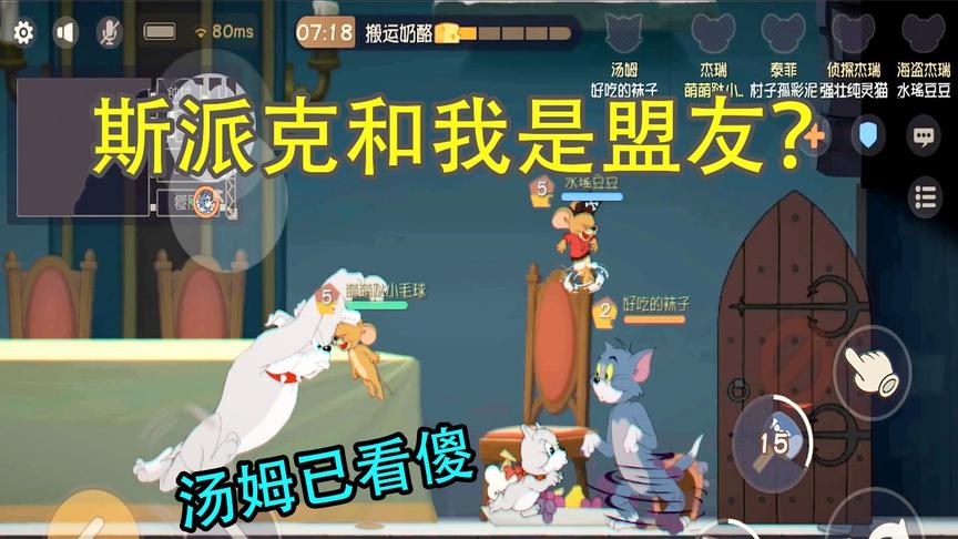 猫和老鼠：豆豆姐和粉丝一起遛猫，斯派克出现是敌是友