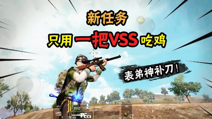 南美小猴子：挑战只用一把VSS吃鸡，连灭两队，反被表弟嘲讽