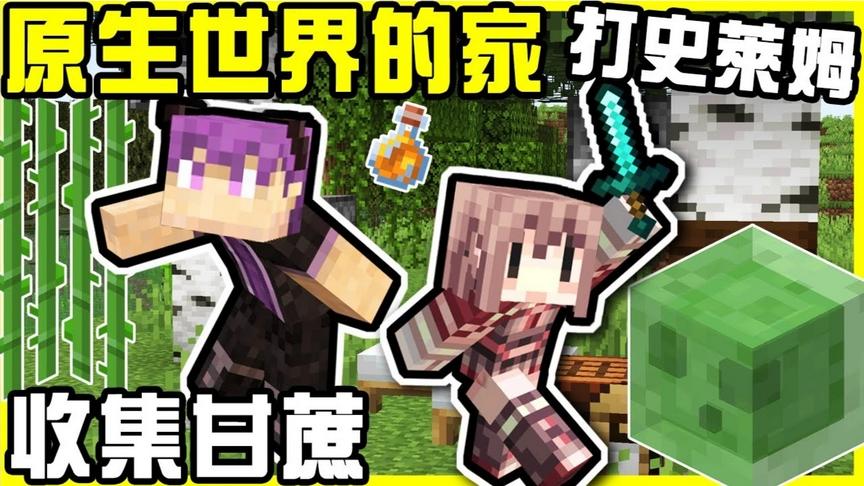 【MineCraft】盖出我们第二个会逼死强迫症的家!!回来收集甘蔗