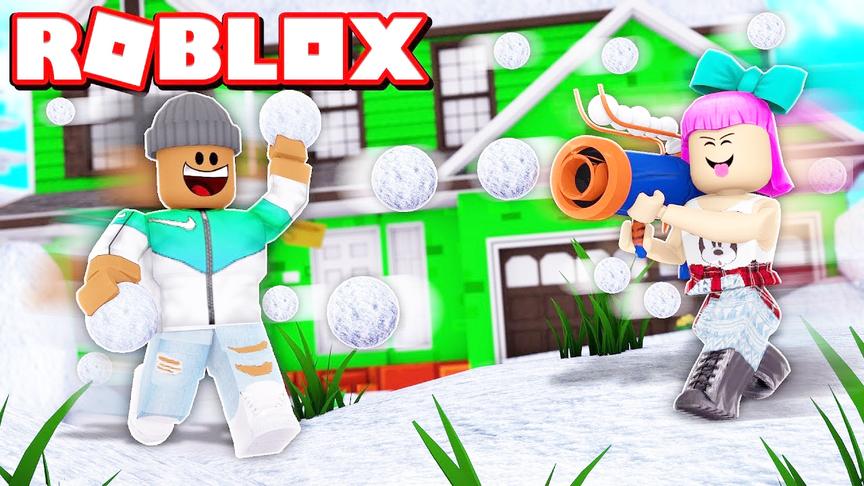 Roblox打雪仗模拟器 爆笑雪人出没小伙伴们集体攻击！