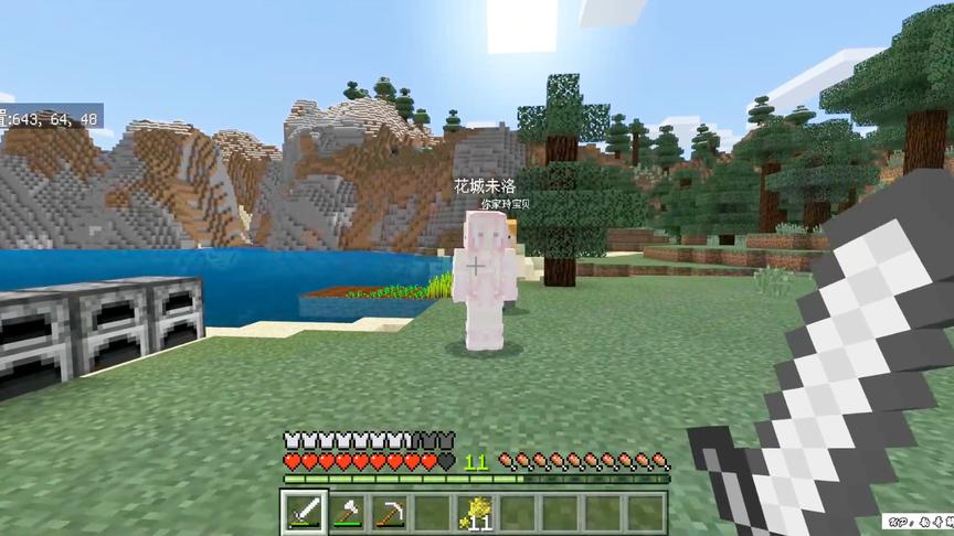 我的世界基岩生存8：来了新的小伙伴可是她却老打我