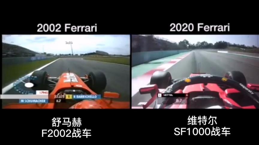 F1  2002年，2020年法拉利战车F2002与SF1000的对比