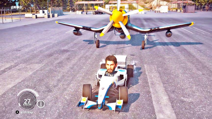 小林解说：超强动力的F1赛车拉着飞机，能够成功上天吗？