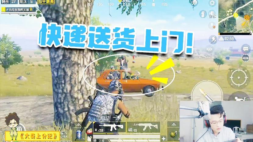 和平精英：绕树四杀一锅端！人帅枪又刚的老黄瓜不再低调！