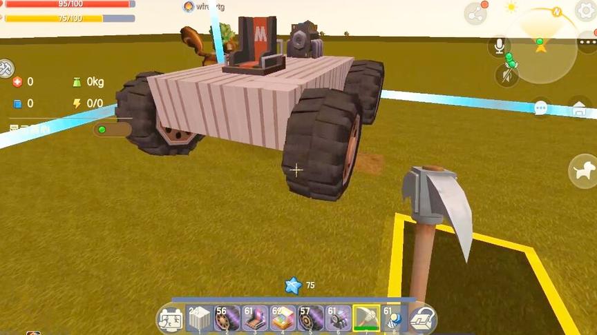 正式服玩体验服的小汽车，电脑版的按键好像没匹配，完全开不了。