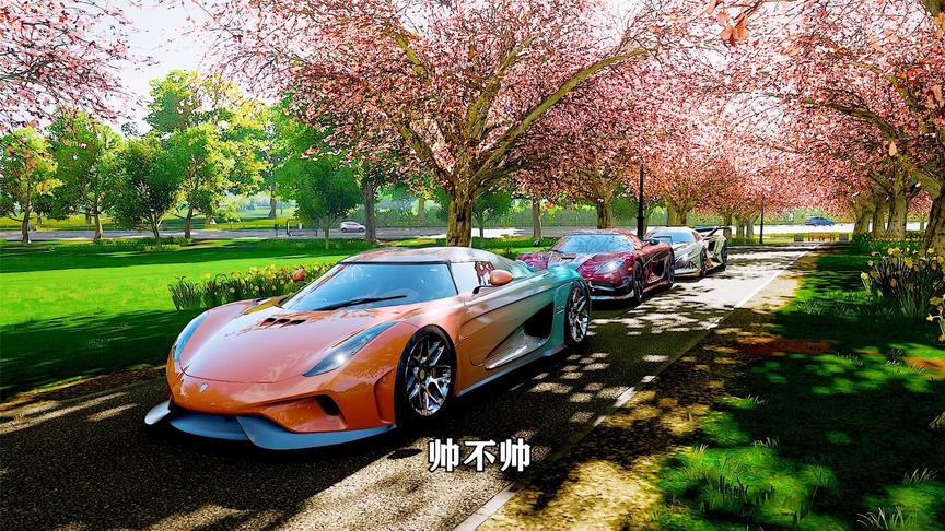 地平线4：这是游戏里最美的地方，樱花小道