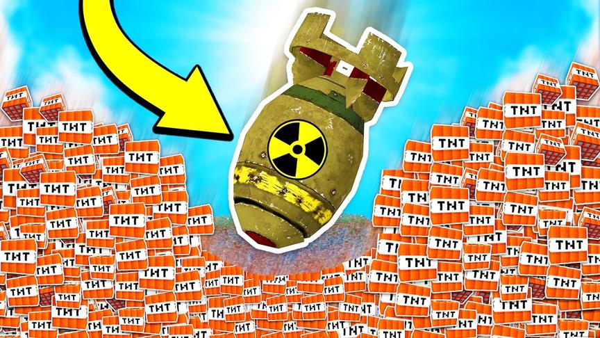 我的世界核弹手雷模组 拥有毁灭整个MC世界威力