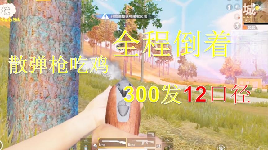 只能倒着走！300发散弹枪子弹吃鸡！能装得下？