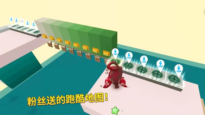 迷你世界：粉丝送给我1个跑酷地图，兔八哥躺枪！我轻松过关！