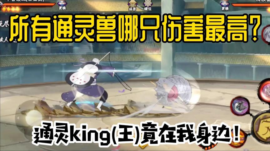 伤害最高的通灵兽是哪一只？测完发现通灵王我们人人都有！