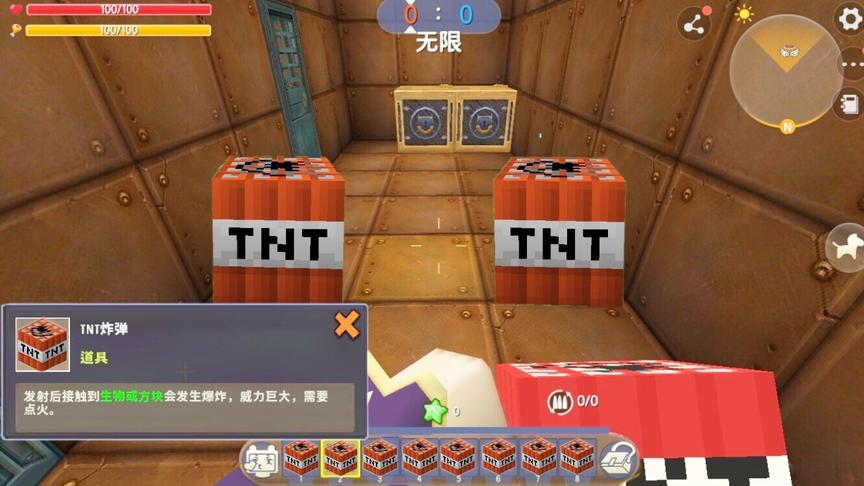 迷你世界：发现新版炸弹“TNT炸弹”，威力比普通炸弹强几倍！