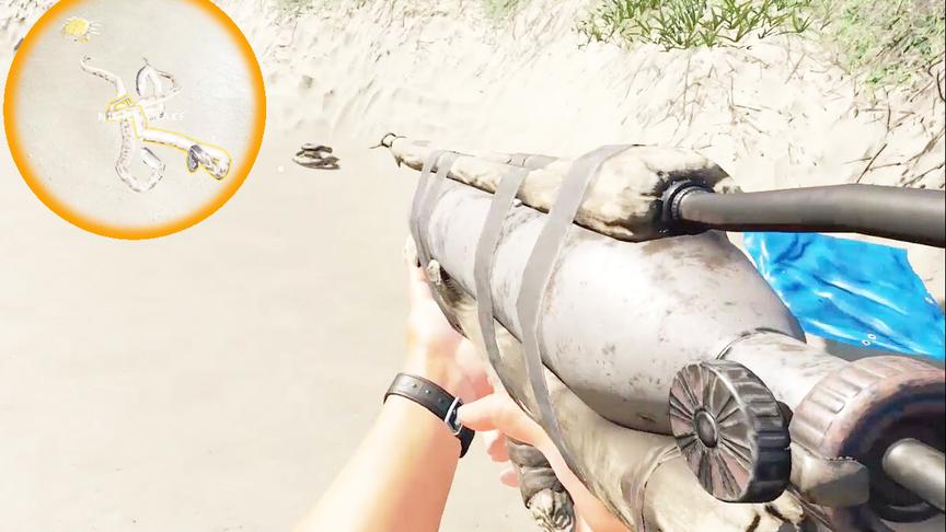 荒岛求生15：制作夺命销魂枪，在失落大陆亚特兰蒂斯上演人蛇大战