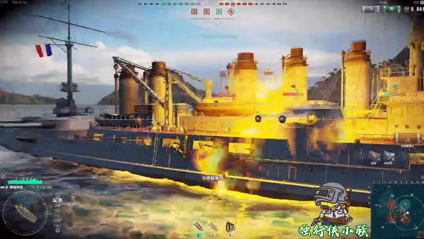 战舰世界：巡洋舰转圈轰击战列舰，死得其所！虽败犹荣！！！