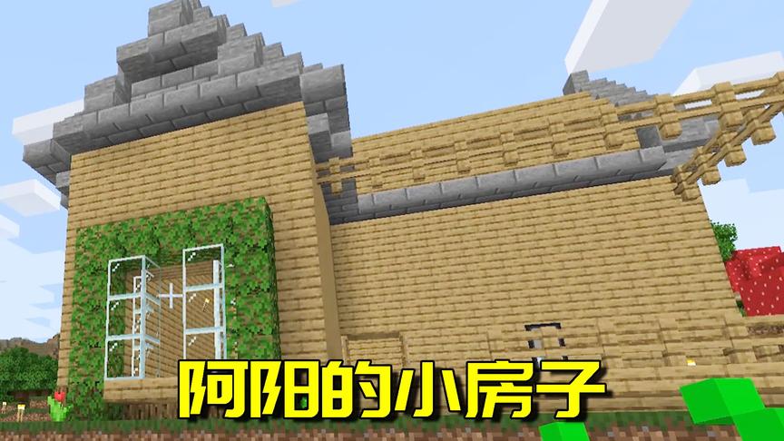 我的世界生存日记20：再也不用和村民抢房子了！温馨小屋终于建成