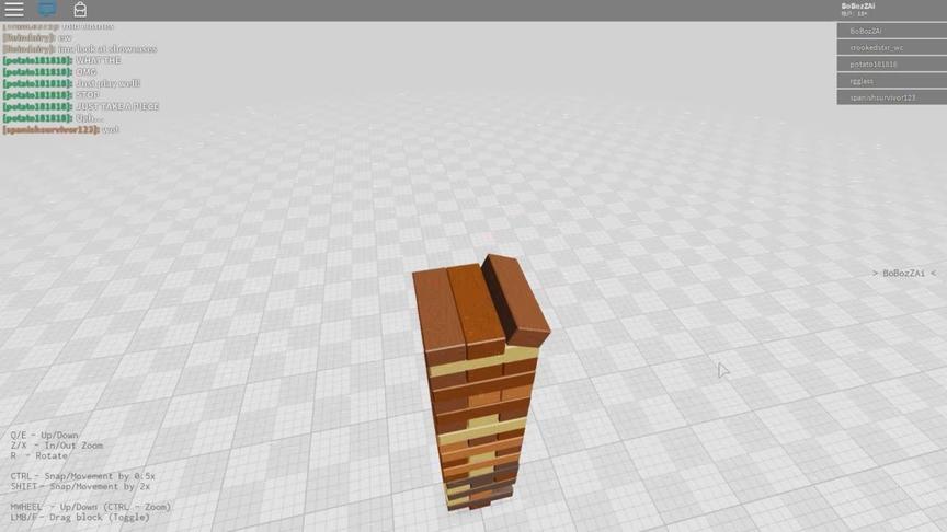 roblox虚拟世界“抽积木模拟器”：看这个木条没对齐你们难受吗？