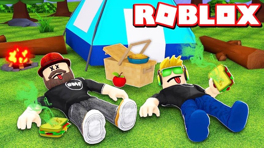 小飞象解说 Roblox野营模拟器 这次露营居然是去拔萝卜？