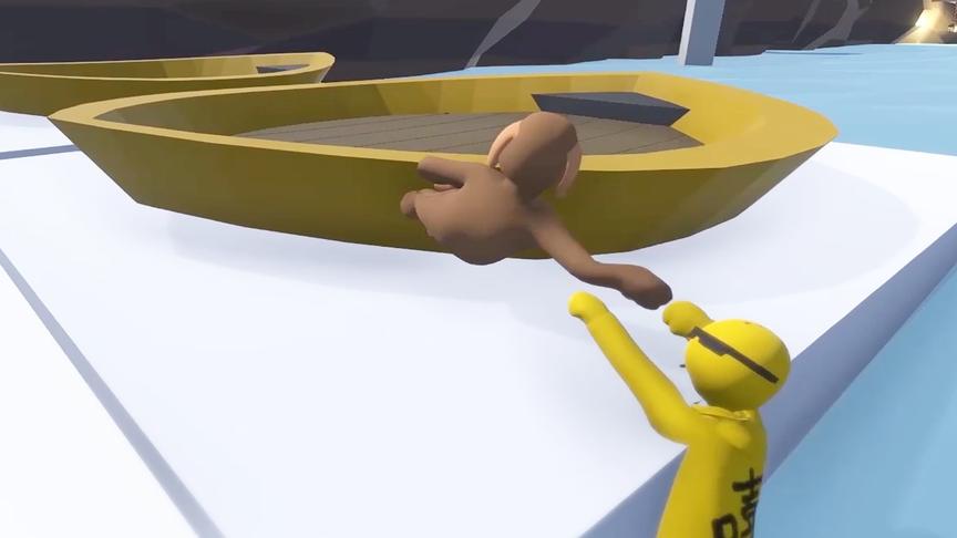 人类一败涂地：双人爆笑神秘岛竞速 最终谁都没到终点