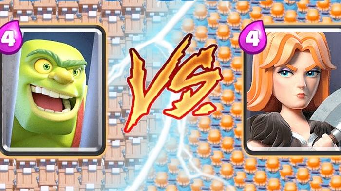 皇室战争：哥布林牢笼VS女武神，谁才是真正的防御王者？