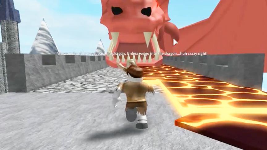 波波仔解说 roblox 逃离地牢：逃离地牢的途中遇到了巨龙！