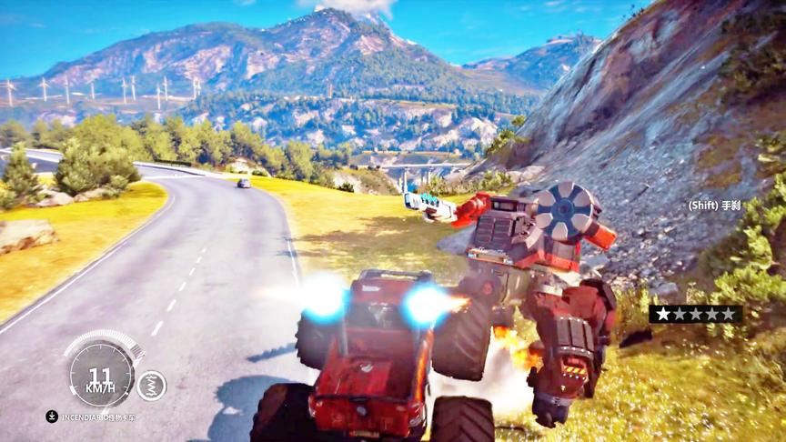 小林解说：第一次偶遇敌方的超级机甲，威力真的猛！