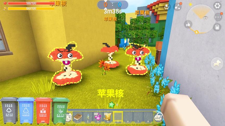 迷你世界：这些垃圾都成精了，会咬人，快点“垃圾分类”保护环境