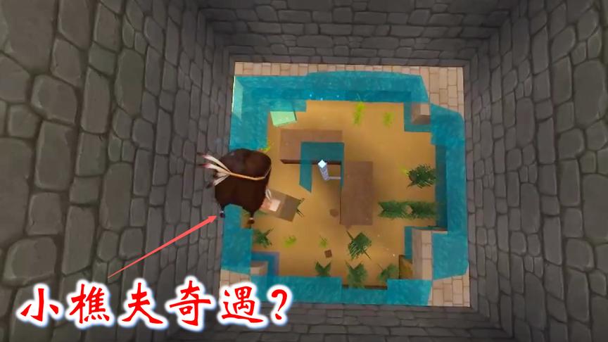 迷你世界小故事5：小樵夫在寻宝途中掉进水井，会有什么奇遇呢？