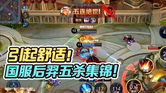 国一后羿远方：国服后羿五杀集锦！一次看过瘾！