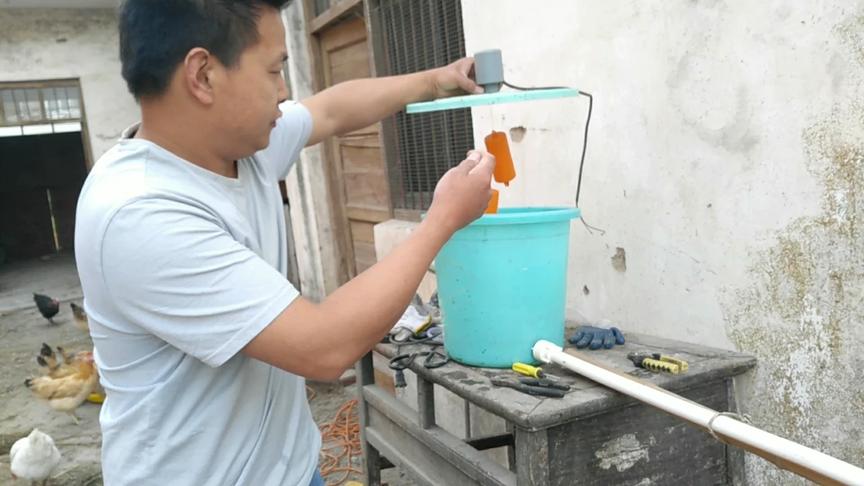 自制小鸡自动给水器 西瓜视频