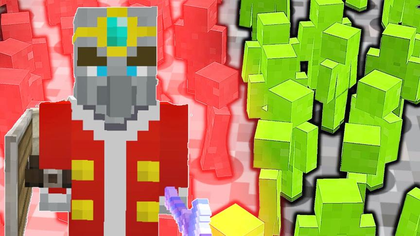 我的世界生物大乱斗15：迷你粘土人大战村民国王