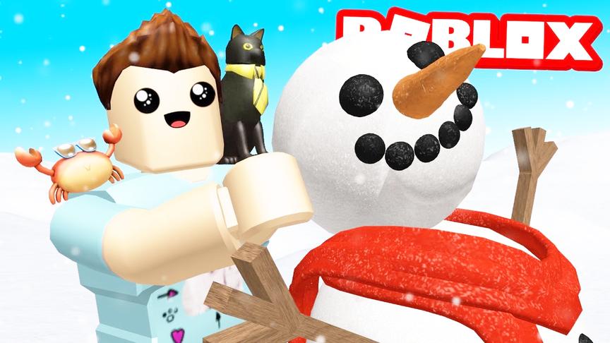 小飞象解说 Roblox雪人模拟器 堆超大雪人！这运气也没谁了！