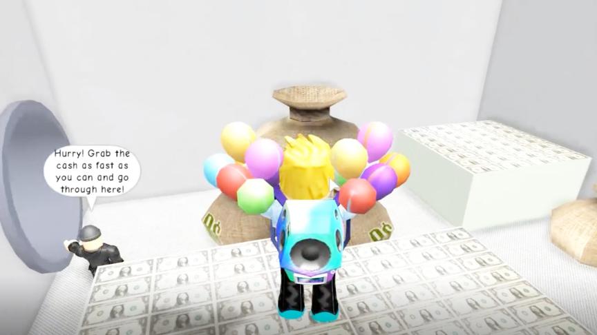 roblox 虚拟世界 “逃离珠宝店”：想不到珠宝店有这么多美金！