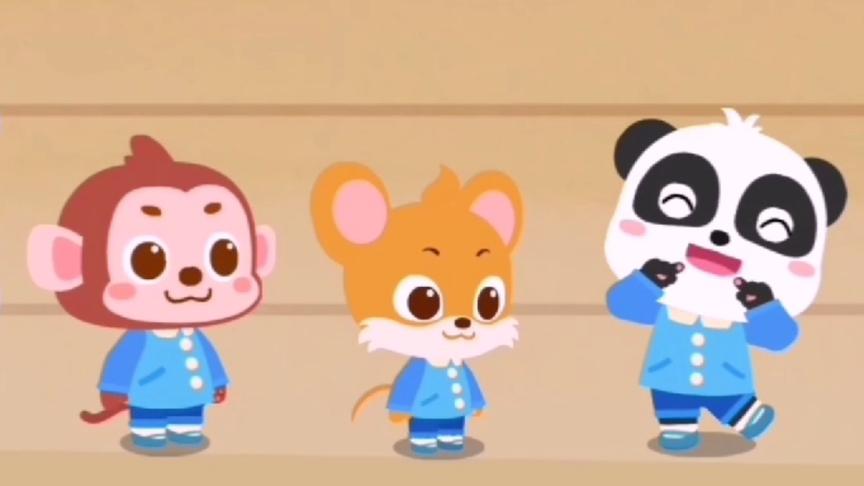 小星星启蒙乐园：幼儿园里午餐好丰盛，小熊猫跟伙伴们吃得好开心