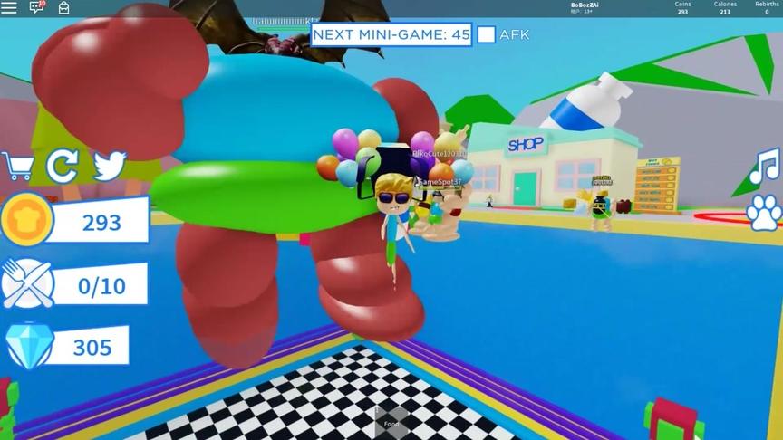 roblox虚拟世界“新吃模拟器”：我这火材棒身材要被他一掌捏死！