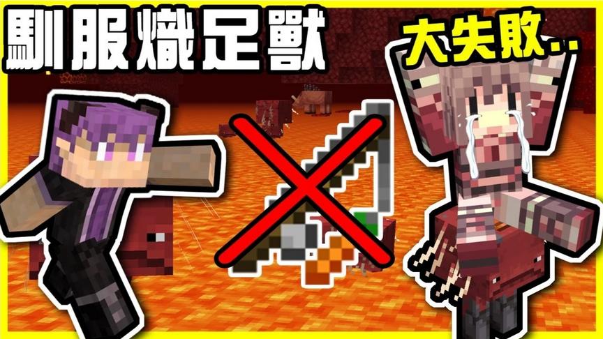 【MineCraft】傻瓜二人组再现！！为了驯服炽足兽返回原生世界！