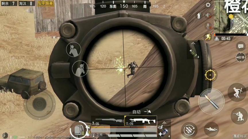 和平精英:练习时长两年半的狙击手，轻松驾驭MK14,十杀有何难?