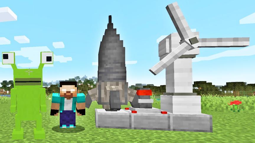 我的世界模组15：太空火箭与外星人