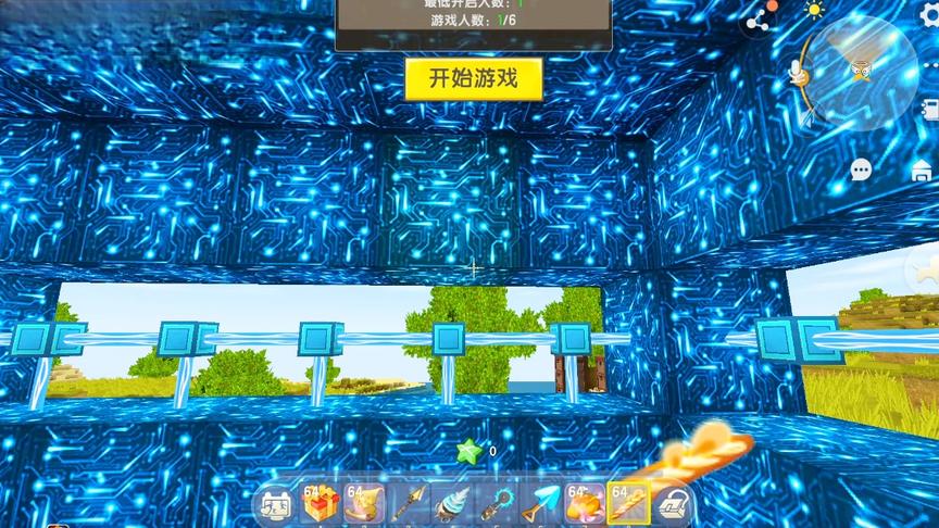 房主是闪电之王被关在笼子里，能使用各种光线技能。