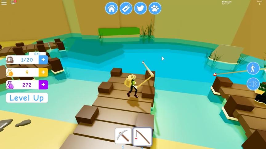 roblox 虚拟世界 “鱼和挖掘模拟器”：看我特别的钓鱼方式！