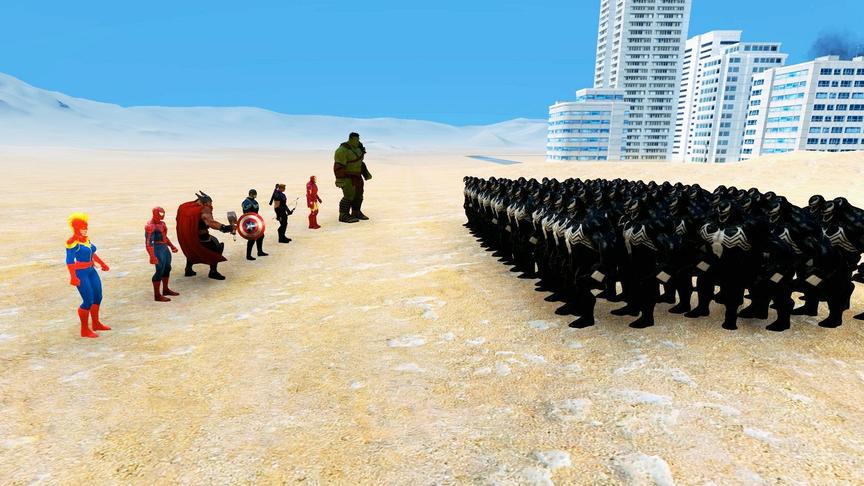 复仇者联盟VS100个毒液，哪一方会站到最后？结局是这样的！