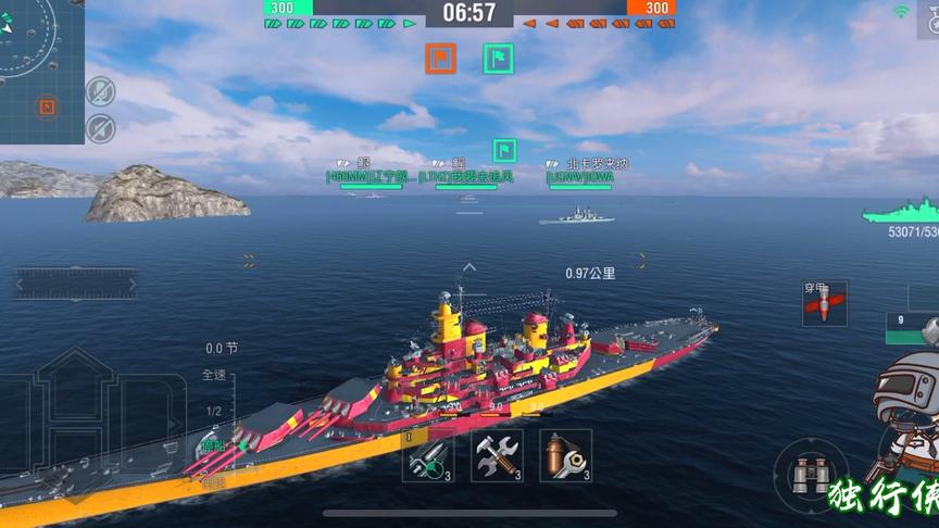 独行侠小强：依阿华出场，全厂最靓，传奇战舰完胜对手！